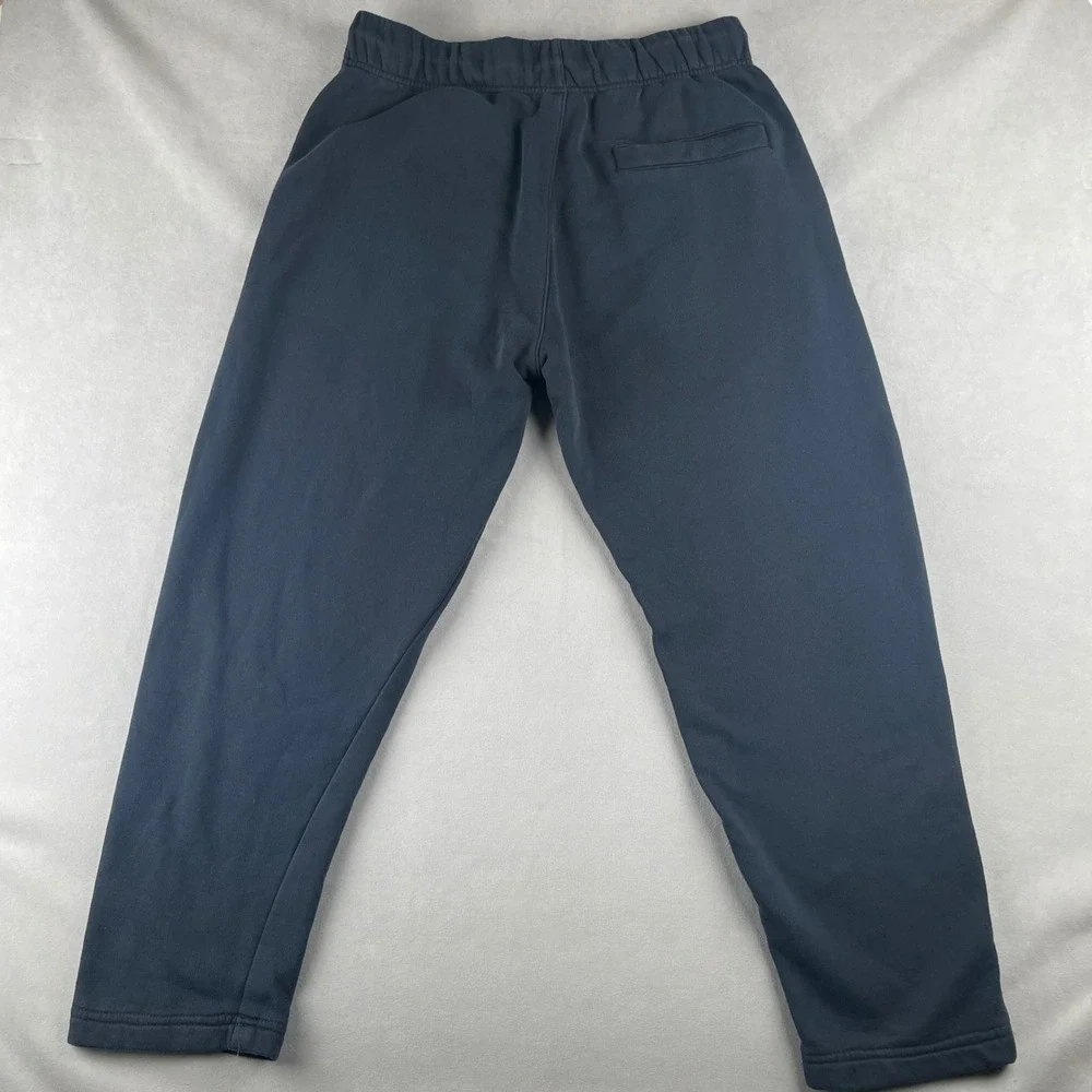 Nike Jordan Sportswear Fleece Sweatpants Black Custom Hem Snap Pocket Comfy M‎